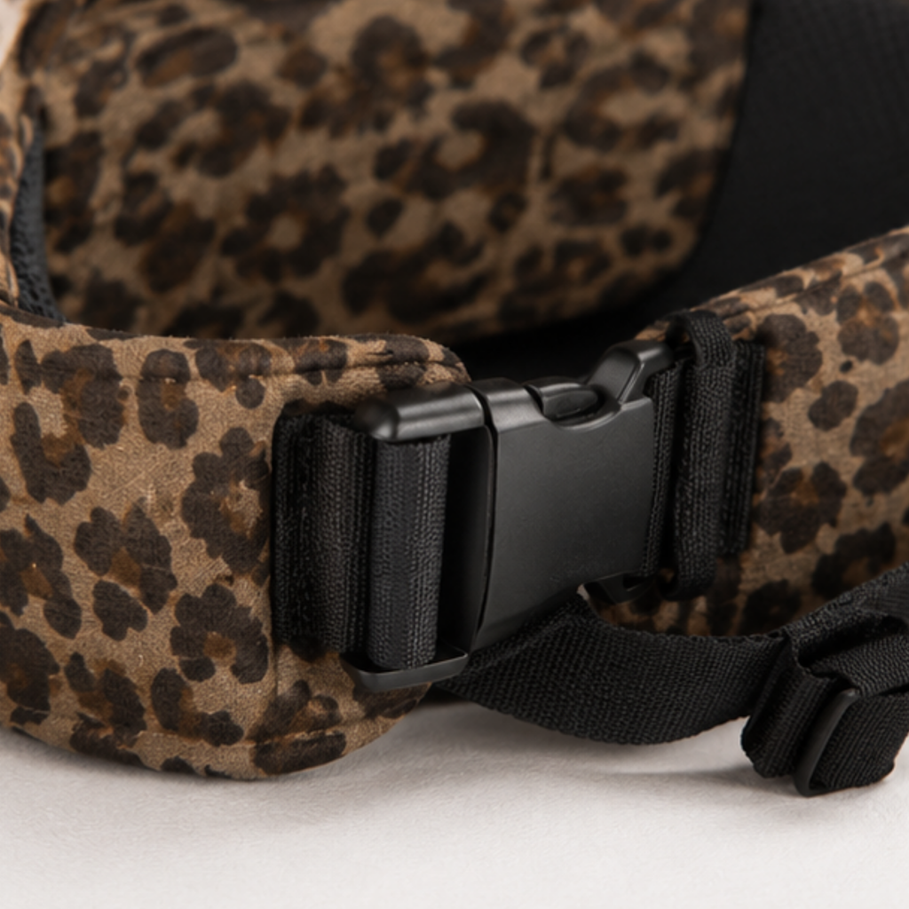 Porte bebe Ergonomique Bébé 0-24 Mois Motif Léopard Marron