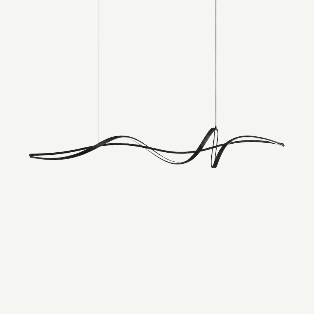 Suspension Luminaire LED Contemporaine - Design Fluide - 120cm à 140cm